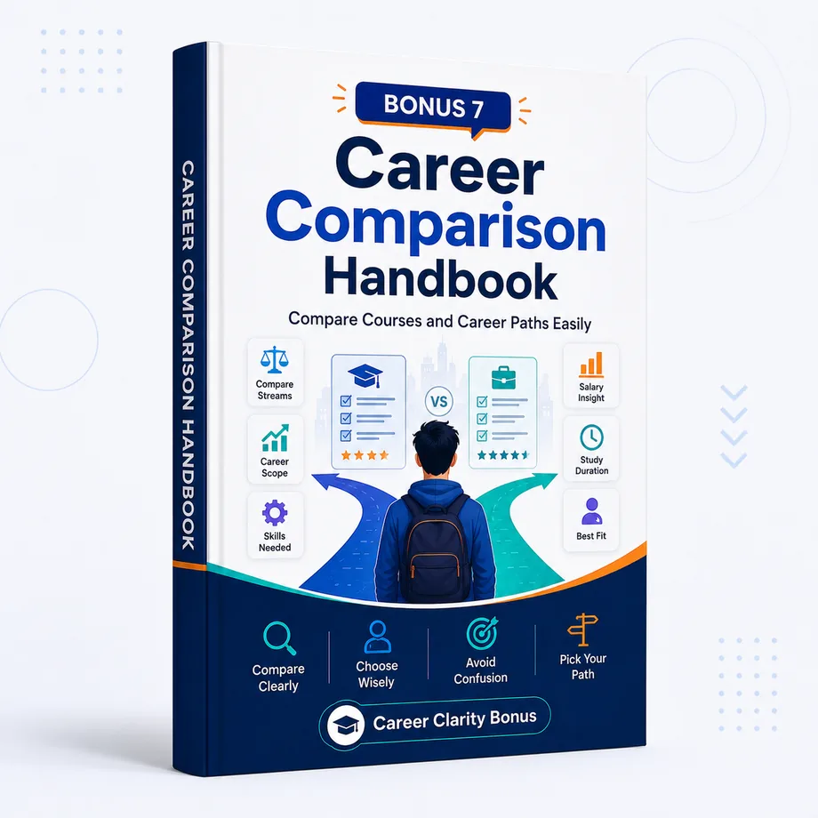 Career Comparison Handbook bonus mockup