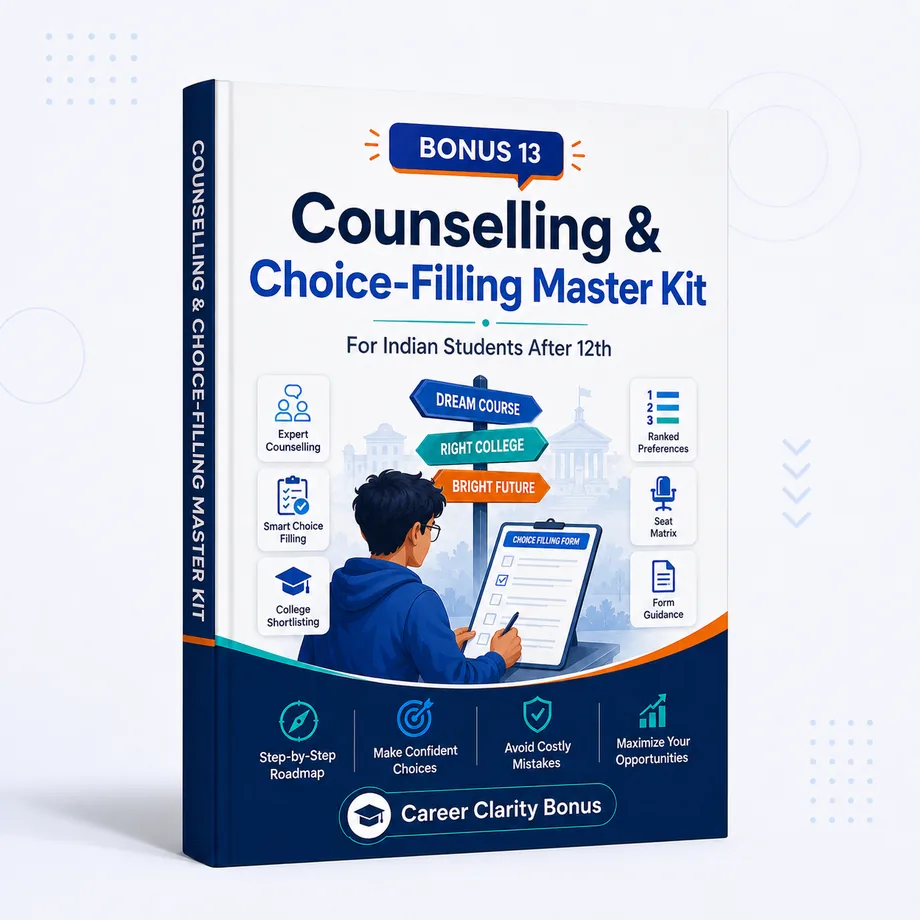 Counselling & Choice-Filling Master Kit bonus mockup