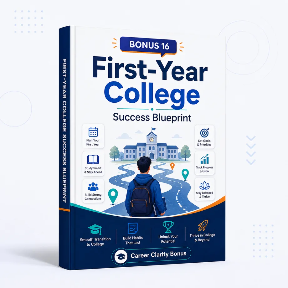 First-Year College Success Blueprint bonus mockup