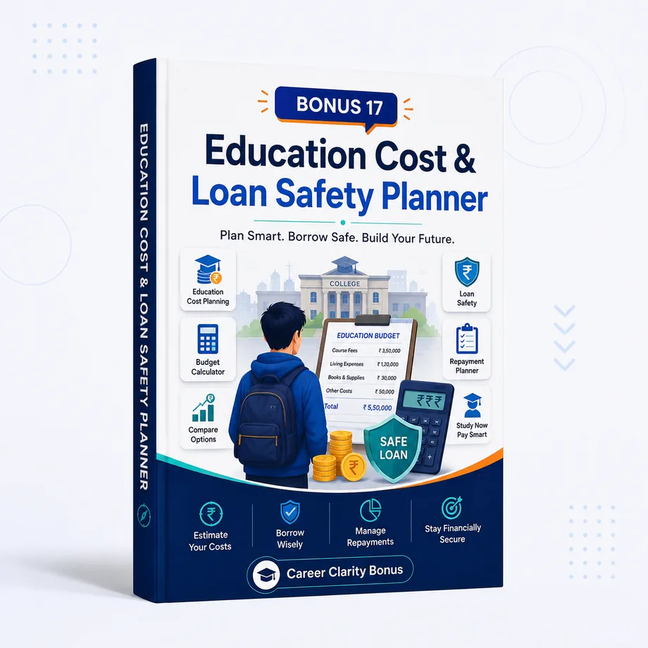 Education Cost & Loan Safety Planner bonus mockup