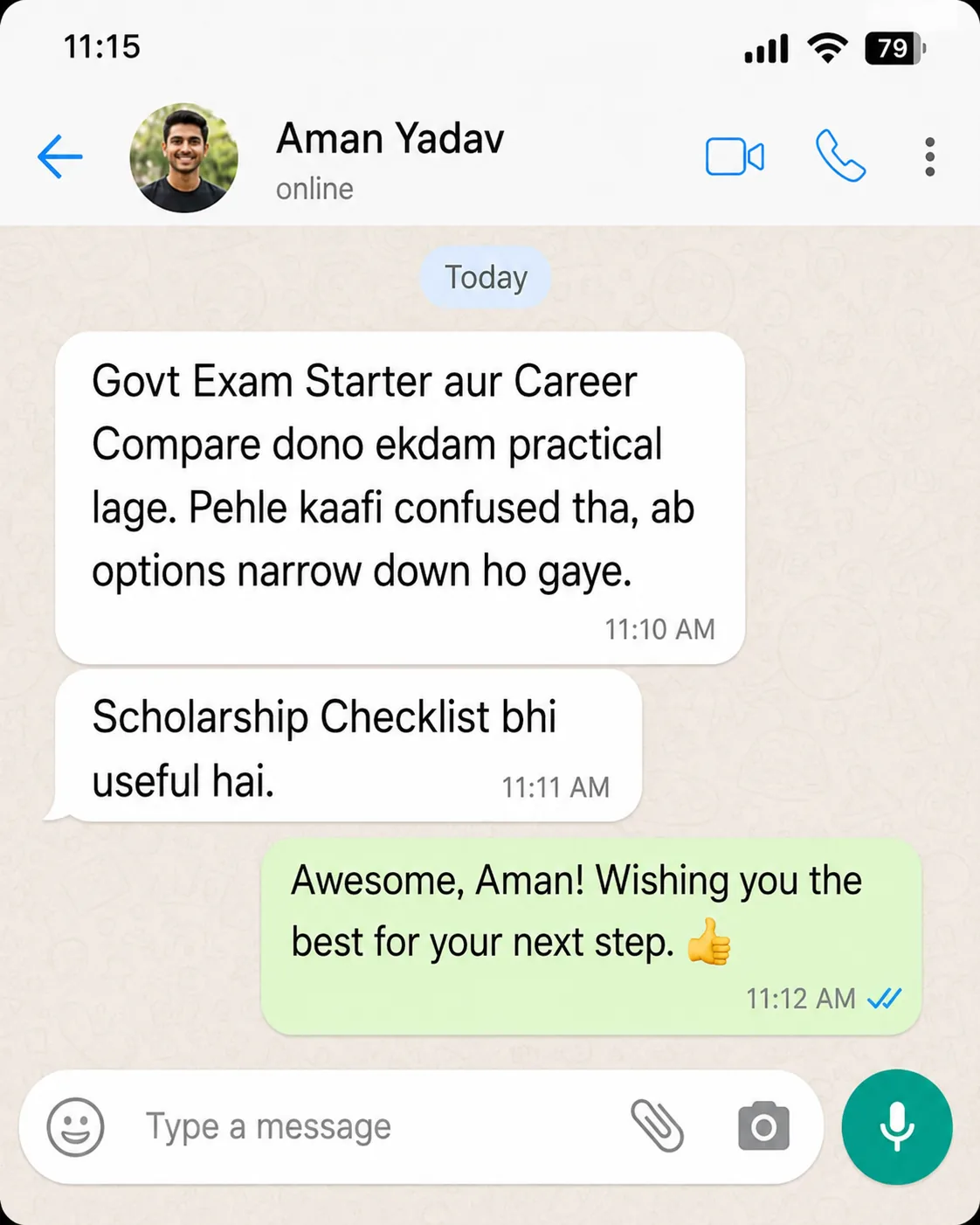 Aman Yadav review proof screenshot