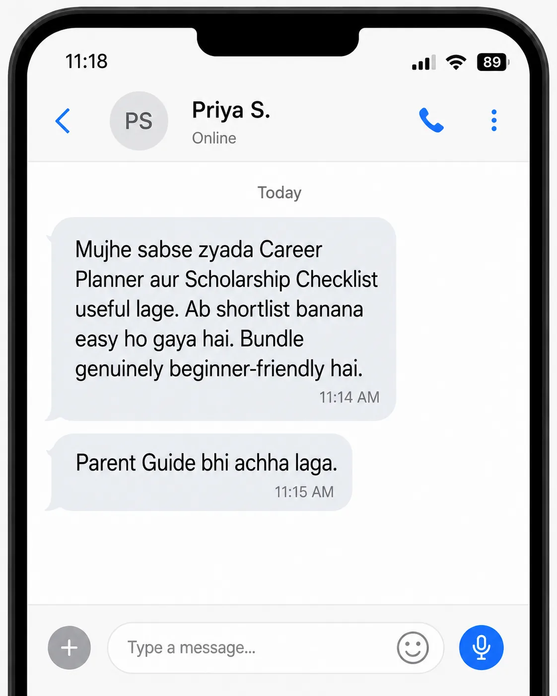 Priya S. review proof screenshot