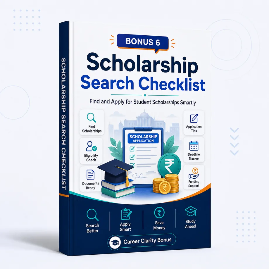 Scholarship Search Checklist bonus mockup