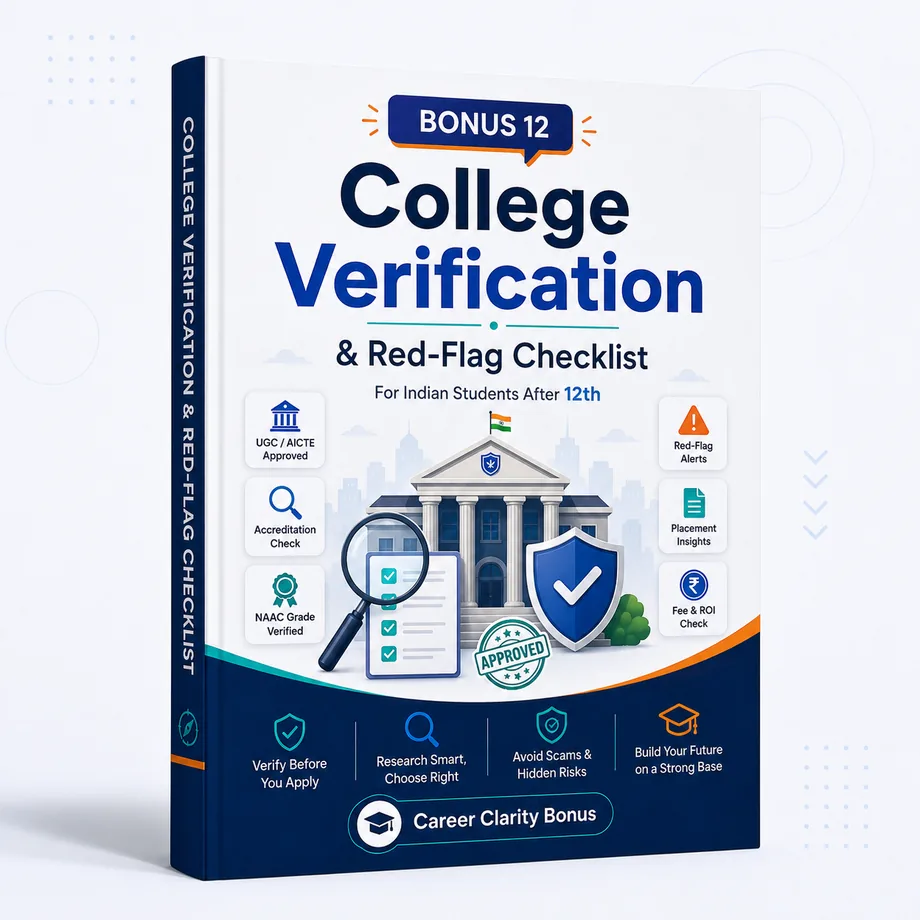 College Verification & Red-Flag Checklist bonus mockup
